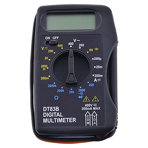 Preisvergleich Produktbild Godagoda Mini Digital Multimeter Spannungsmesser Stromprüfer Widerstand Strommessgerät Tragbar Messgeräte 102x60x24mm