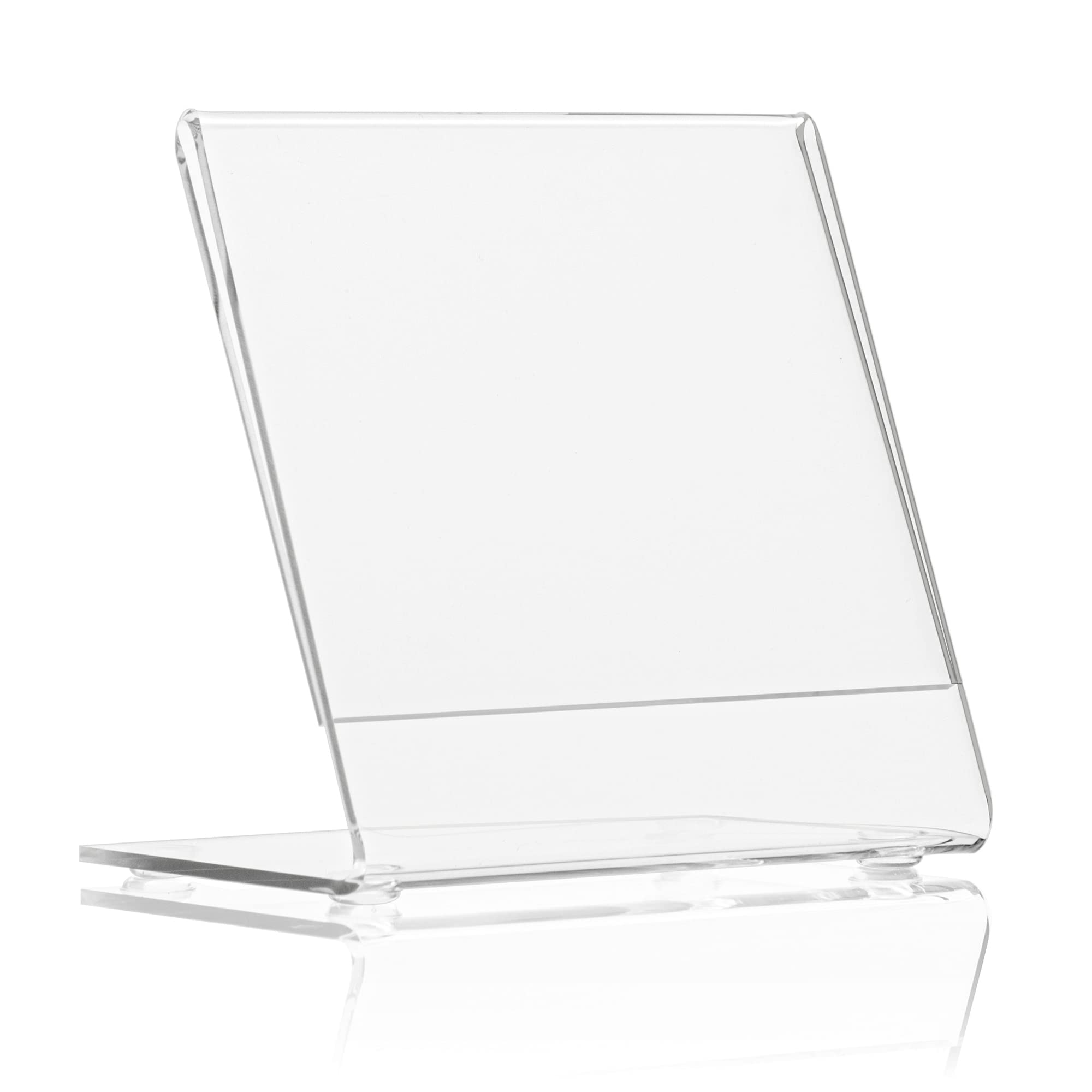 Supporto Per Foto In Plexiglass 10x10 Cm: Trasparente, Senza Cornice, Antiscivolo, Made In Germany - 2
