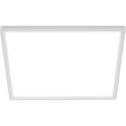 Techos Panelados BRILONER Leuchten - Panel LED, luz de techo, lámpara de techo, incluye efecto de luz de fondo, 22 vatios, 3000 lúmenes, 4000 kelvin, blanco, cuadrado, 42 x 42 cm