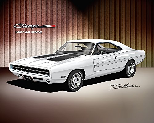 Amazon.com: 1970 CUSTOM DODGE CHARGER -WHITE HAT SPECIAL- ART