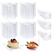 Juvale Mini Appetizer Plates and Spoons (72 Piece Set), Clear