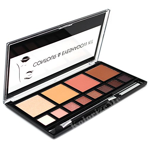 CELAVI Contour,Illuminating & Eyeshadow Makeup Kit (Contour & Eyeshadow Kit)