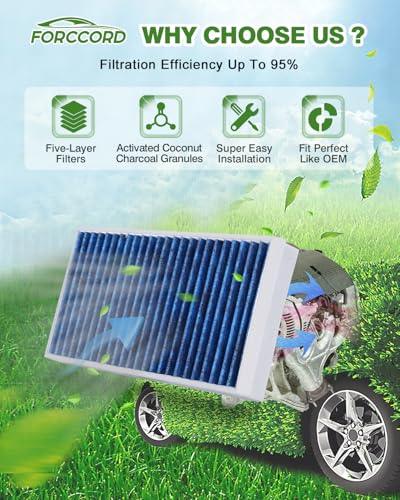 Image of 2*Cabin Air Filter and 1*Engine Air Filter Fit for Nissan Frontier NV1500 NV2500 NV3500 Pathfinder Xterra & Suzuki Equator Activated Carbon Cabin Filter Replace#CF10553 CA7440 Car Accessories