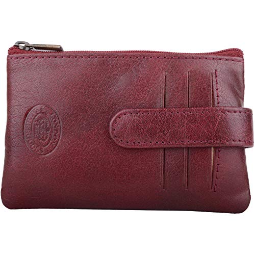 Imagen de Cartera de cuero auténtico para hombre con llavero