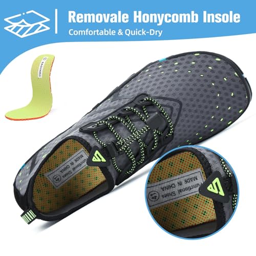 Image of Mishansha Water Shoes for Women Men, Quick-Dry Barefoot Swim Shoes with Drainage Holes, Lightweight Aqua Shoe for Beach Pool River Boating Yoga Walking