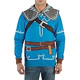 Legend of Zelda Breath of the Wild Suit Up Men's Cosplay Hoodie, Large