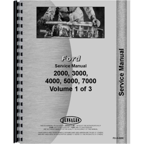 1965-1975 FORD TRACTOR 2000-7000 Service Manual Book