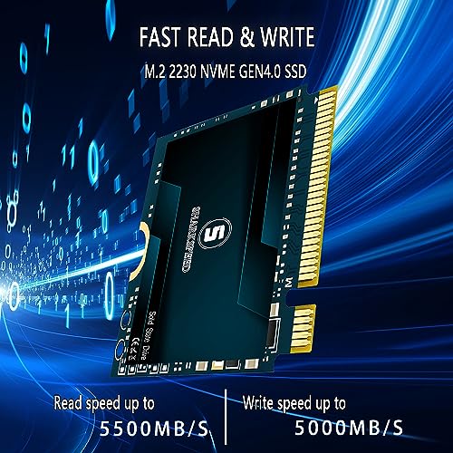 Image of SSD 512GB M.2 2230 NVMe PCIe Gen 4.0, 30mm Internal Solid State Drive, Compatible with Steam Deck, ROG Ally, Surface Pro, Ultrabook