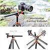 Camera Tripod, K&F Concept 72" Aluminium Overhead Tripod with Monopod, Horizontal Arm Rotatable Center Column Loading Up to 22lbs for DSLR Canon Nikon Sony T254A3+BH-28L (Old Model S211) #2