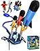 TOY Life Toy Rocket Launcher for Kids Stomp Toy Rocket with 6 Foam Rockets and Refills Air Rocket Launcher for Kids 5-8-12 Shoot Up to 100 Ft Outdoor Jump Rocket Launcher Toy for Kid