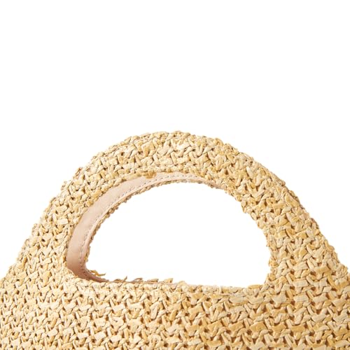 Bolso cruzado de ratán tejido forma pez beige miniatura 7