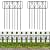 NANANARDOSO 10 Pack Animal Barrier Fence, 17 Inch(H) X 10 Ft(L) No Dig Barrier Dog Fence, Rustproof Metal Wire Panel Border Fence, Dog Rabbits Ground Stakes Bottom Fence for Outdoor, Yard.