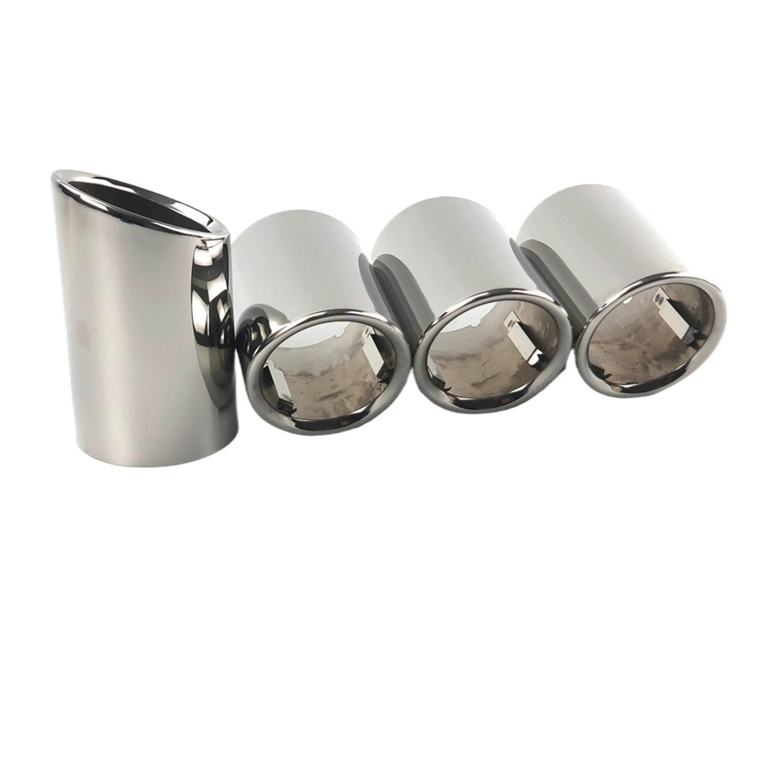 Terminale Di Scarico Tubo Di Punta Del Per Cadillac Per ATSL CT6 2018-2022 Auto Silenziatore Esterno Back End Tubo Dedicato Punta di Scarico Coda Uscita Vent(Chrome 4piece)
