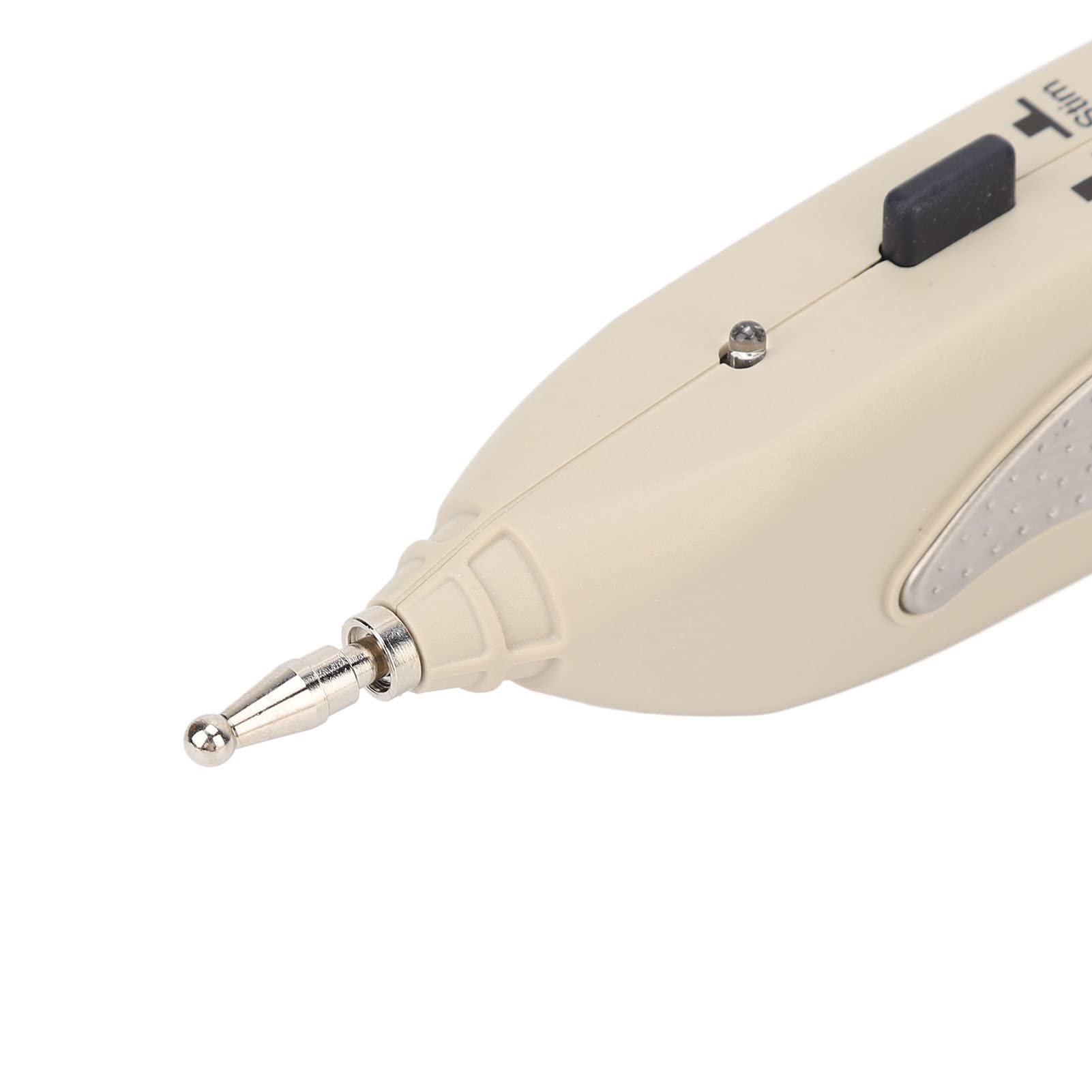 Lápiz de Acupuntura Recargable Masajeador de Meridiano Portátil con Adhesivo de Electrodo, Dispositivo de Acupresión de Mano