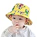 Cappello da Sole Neonato Bucket Hat Anti-UV Cappello Pescatore Bambino Bambina Estivo Protezione Solare per Spiaggia Vacanza Viaggio Outdoor