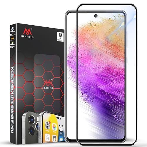 Image of Mr.Shield Top-Notch HD+ Tempered Glass Screen Protector Guard for Samsung Galaxy A73 / A71 (6.7 Inch) 5G, 9H Hardness, Military Grade Protection, Easy Installation kit