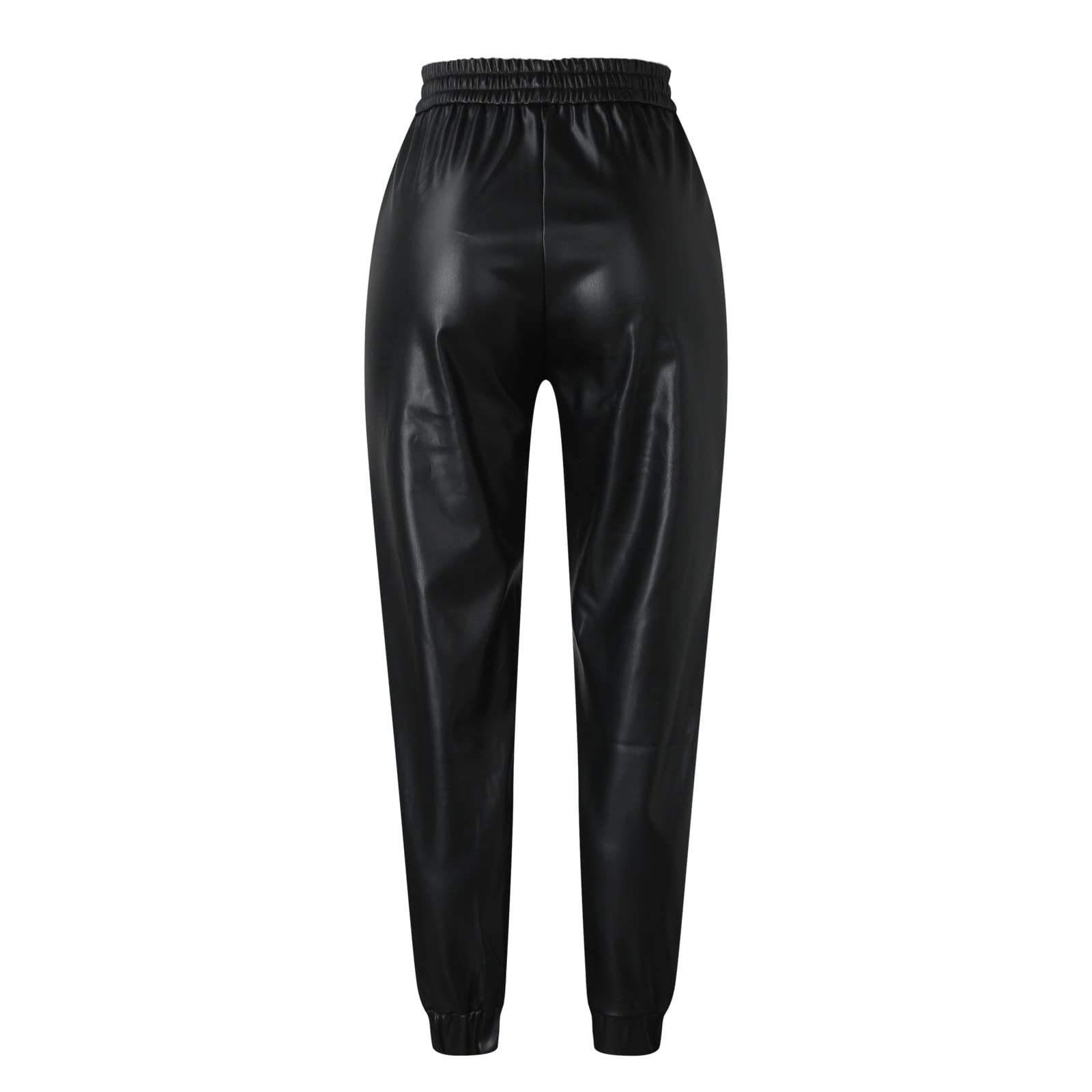Chnnamzu Lederhose Damen Lederhosen Damen Leder Hosen Damen Kunstleder Hosen Damen Kunstlederhose Damen Lederhose Lederhose Damen Schwarz Lederimitat Hose Damen Lederhose Damen High Waist