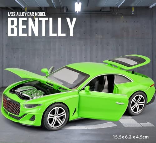 Image of 1:32 Scale Bentley Mulliner GT Toy Car - Die-Cast Metal Pull Back Sports Car with Openable Doors, Lights & Music - Alloy Luxury Model Vehicle for Kids, Boys & Collectors【Color As Per Stock】