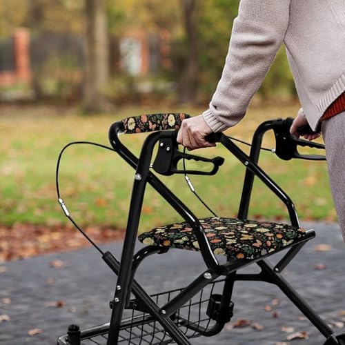 Image of Butterfly Soft Universal Rollator Seat Covers, Backrest and Seat Covers for Walkers, Adjustable Accessories for Seniors
