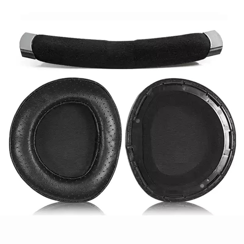 Replacement Foam Ear Pads Cushion Earpads Cover Compatible with Sennheiser H800 HD 800 Headphones Earmuff Cup Repair Part,Black Lambskin Set