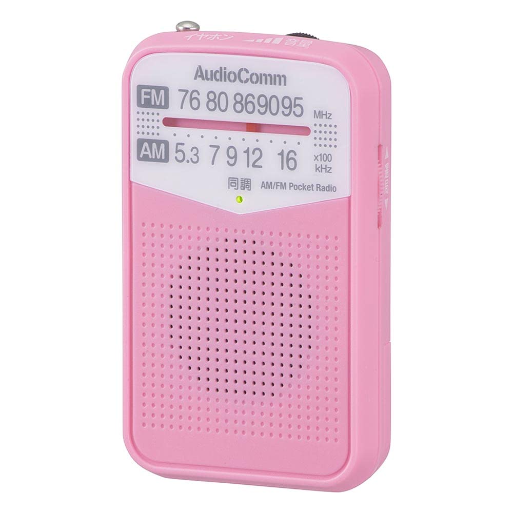 新品未使用　AudioComm AM/FMポケットラジオ RAD-P133N_H AM/FMポケットラジオ AudioComm ホワイト RAD-P133N-W [ワイドFM