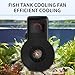 Aquarium Cooling Fan, USB Connection Quiet Running Space Saving Fish Tank Cooler Fan for All Seasons, 2-Level Speed Adjustable, Suitable for (1-6Gal) Fish Tank (White)