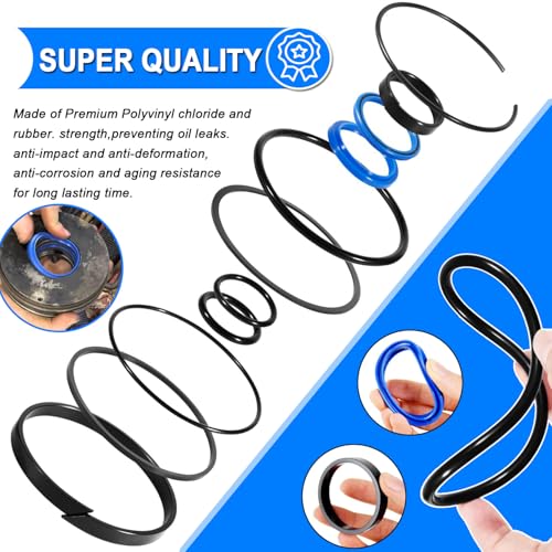 Image of Hydraulic Log Splitter Cylinder Rebuild Seal Kit Suitable for 4.0 inch Bore x 1.75 inch Rod Cylinder