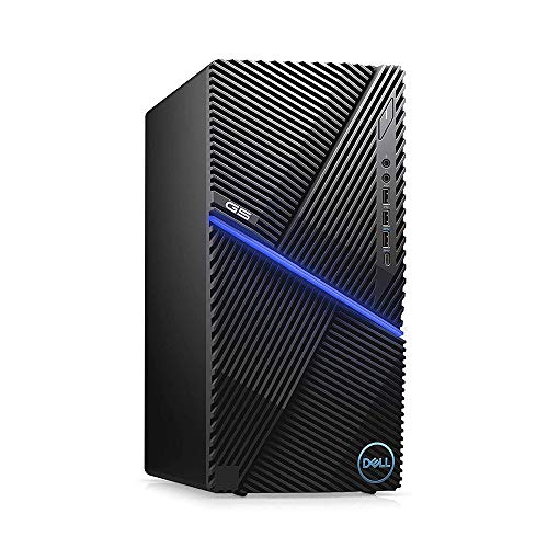 2020 Dell Flagship G5 Gaming Desktop Computer, 6-cores Intel Core i5-10400F CPU, 16GB RAM, 1TB HDD+256GB PCIe SSD, NVIDIA GTX 1660 Graphics, Keyboard and Mouse, Win 10, Black, 32GB SnowBell USB Card
