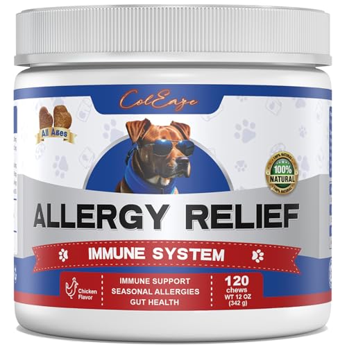 Dog Allergy Relief Chews,with Omega-3 Fish Oil&Probiotics Itching Skin Allergy Medicine for Dogs,Effectively Anti Itch and Paw Licking-Skin Dry & Hot Spots-Seasonal Allergies Dog Allergy Relief Chews,with Omega-3 Fish Oil&Probiotics Itching Skin Allergy Medicine for Dogs,Effectively Anti Itch and Paw Licking-Skin Dry & Hot Spots-Seasonal Allergies