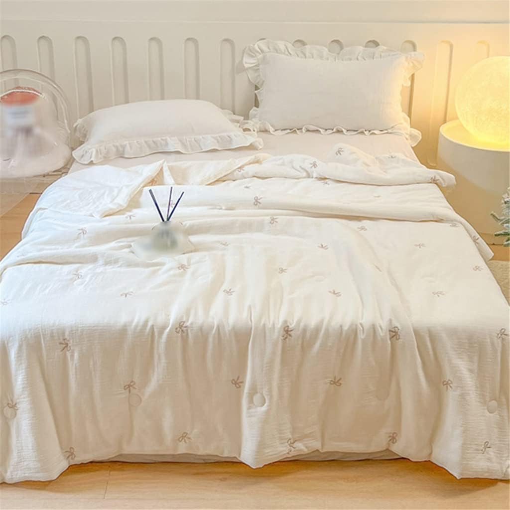 Yarn Cooler Quilt Cotton Washable Embroidered Spring and Autumn Home Air Conditioning