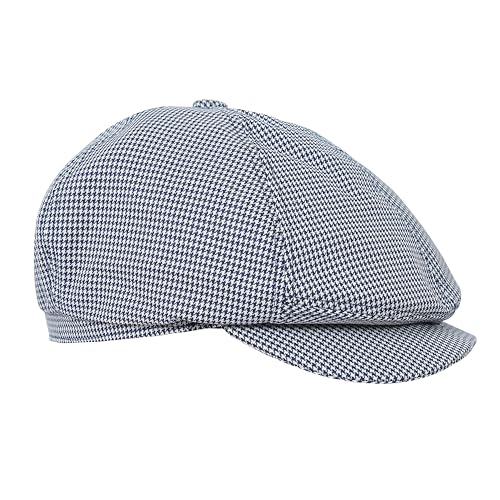 Image of FabSeasons Cotton Ivy Flat Golf Cap - Classic Newsboy Gatsby Hat for Men