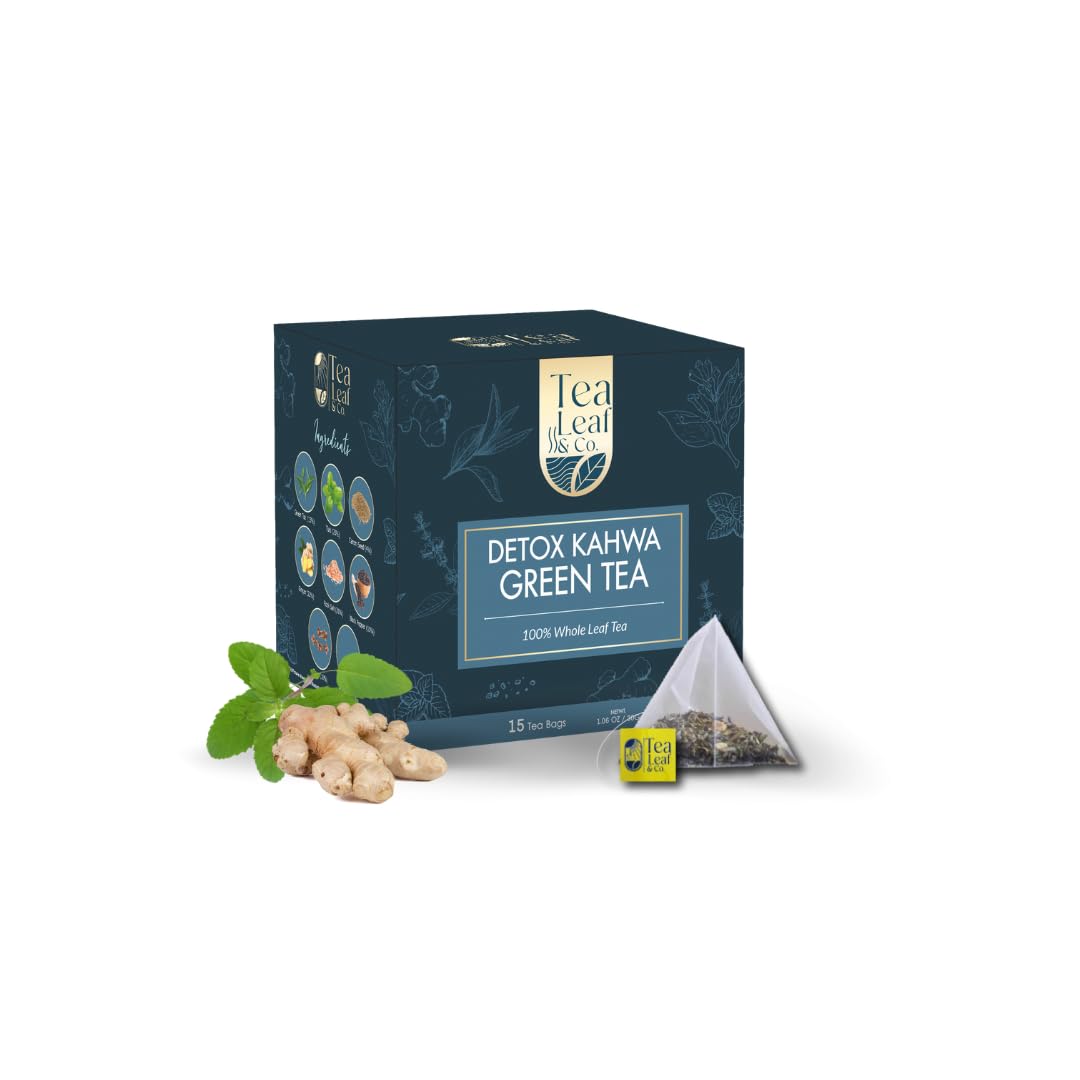 Detox Kahwa Green Tea Improves Digestion & Immunity 25 Tea Bags Pack of 1