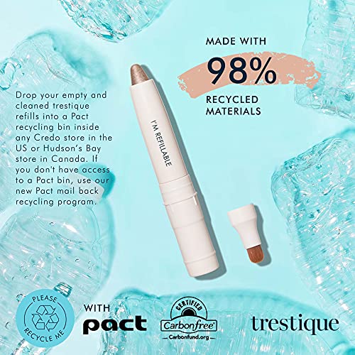 Tre'stique Trestique Shadow Crayon, Refillable Eyeshadow Crayon With Built-In Blending Brush, Multi-Use Eye Makeup #TOP4