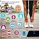 Smart Waage, Körperfettwaage mit integriertem großem LCD-Display, Bluetooth-Verbindung, Gewichtsanalyse durch 15 Daten, BMI, Herzfrequenz, Körperfett, Batterien enthalten