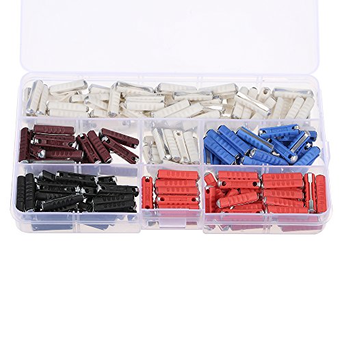 Sangmei 200pcs Caixa sortida Continental Fusíveis de ação rápida Torpedo Fusível Bullet Classic Car