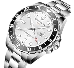 Amazon | GMT 腕時計 gmt時計メンズ スイス製クォーツムーブ 10