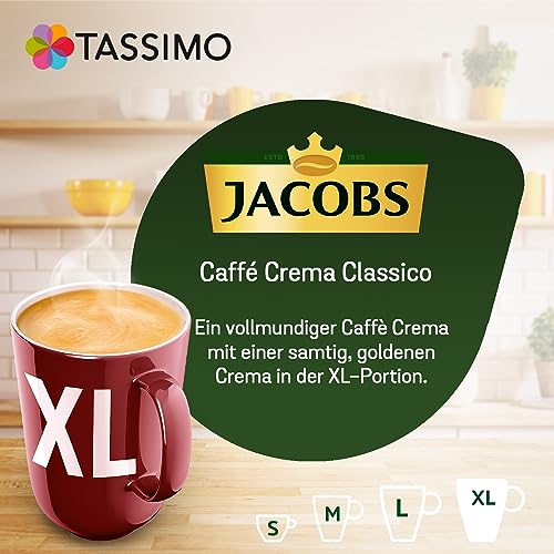 Tassimo Kapseln Jacobs Caffè Crema Classico XL, 5 x 16 Pads, 80 Kaffeekapseln 2