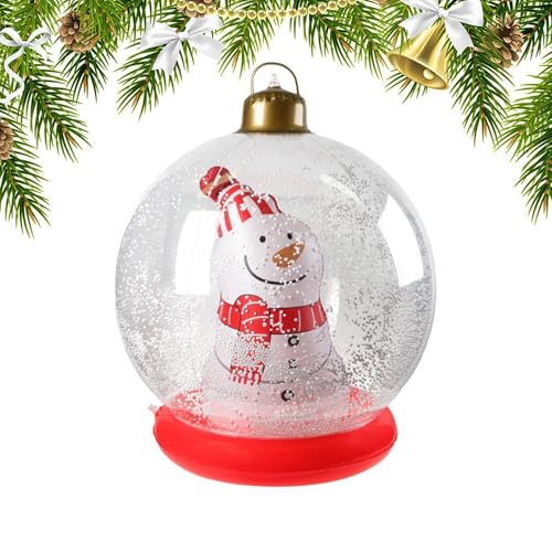 Boule de Noël gonflable extérieure grand format résistante aux intempéries d'hiver