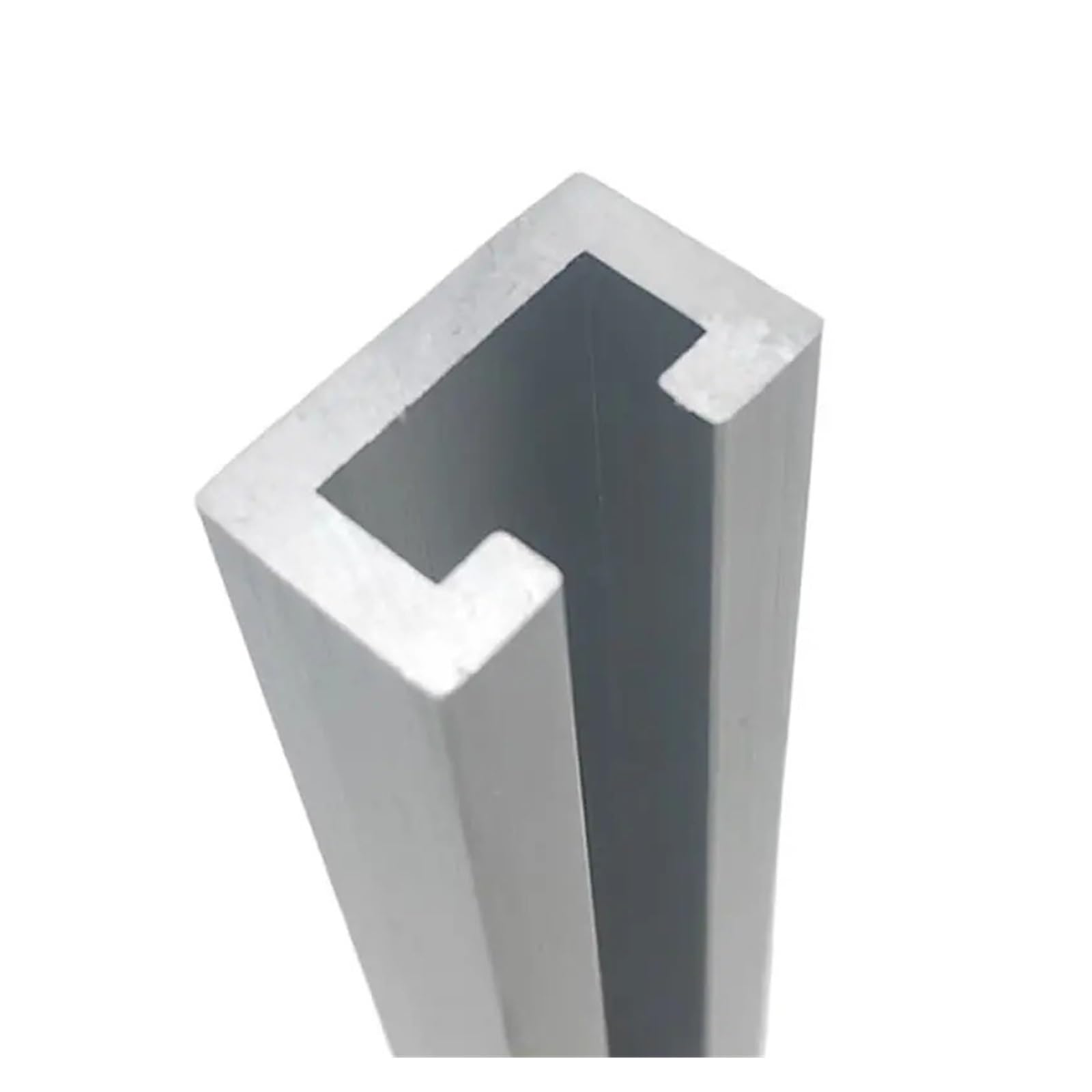 Rura aluminiowa, szczelina C, aluminiowa, szeroka, 8-20 mm, liniowe wytłaczanie, szyna prowadząca, slot na karty, odporna na zużycie (12,3 x 6 x 4,3 mm, 50 cm x 1 szt.)