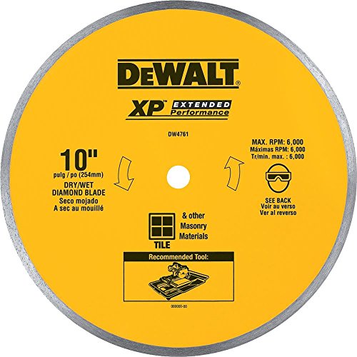 DEWALT 10-Inch Continuous Rim Diamond Blade