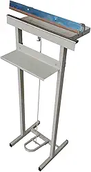Genérico Seladora de Pedal bivolt para Embalagens Plásticas de até 40cm, Manual, Bege