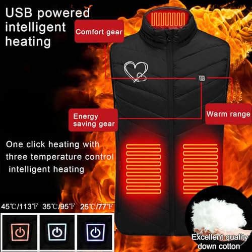 Heated Vest for Men Women Winter Warm Lightweight Quilted Heated Jacket - image 4