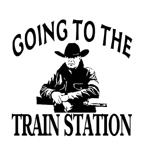Going to The Train Station Decal by Check Custom Design - Multiple Colors and Sizes