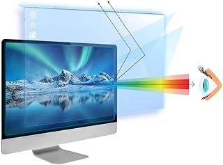 19-20 inch VizoBlueX Anti-Blue Light Filter for Computer Monitor. Blue Light Monitor Screen Protector Panel (17.3 x 11.0 inches). Blocks Blue Light 380 to 495 nm. Fits LCD, TV and PC, Mac Monitors