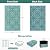 Lahome Waterproof Outdoor Rug 6x9 ft, Reversible Plastic Straw Patio Rug for Camping, RV Mat Outside, Indoor Outdoor Carpet for Porch Deck Backyard Camper Picnic, Light Blue and Green 6x9