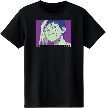 Amazon.co.jp: Dr.STONE あさぎりゲン paleful Tシャツ メンズ L