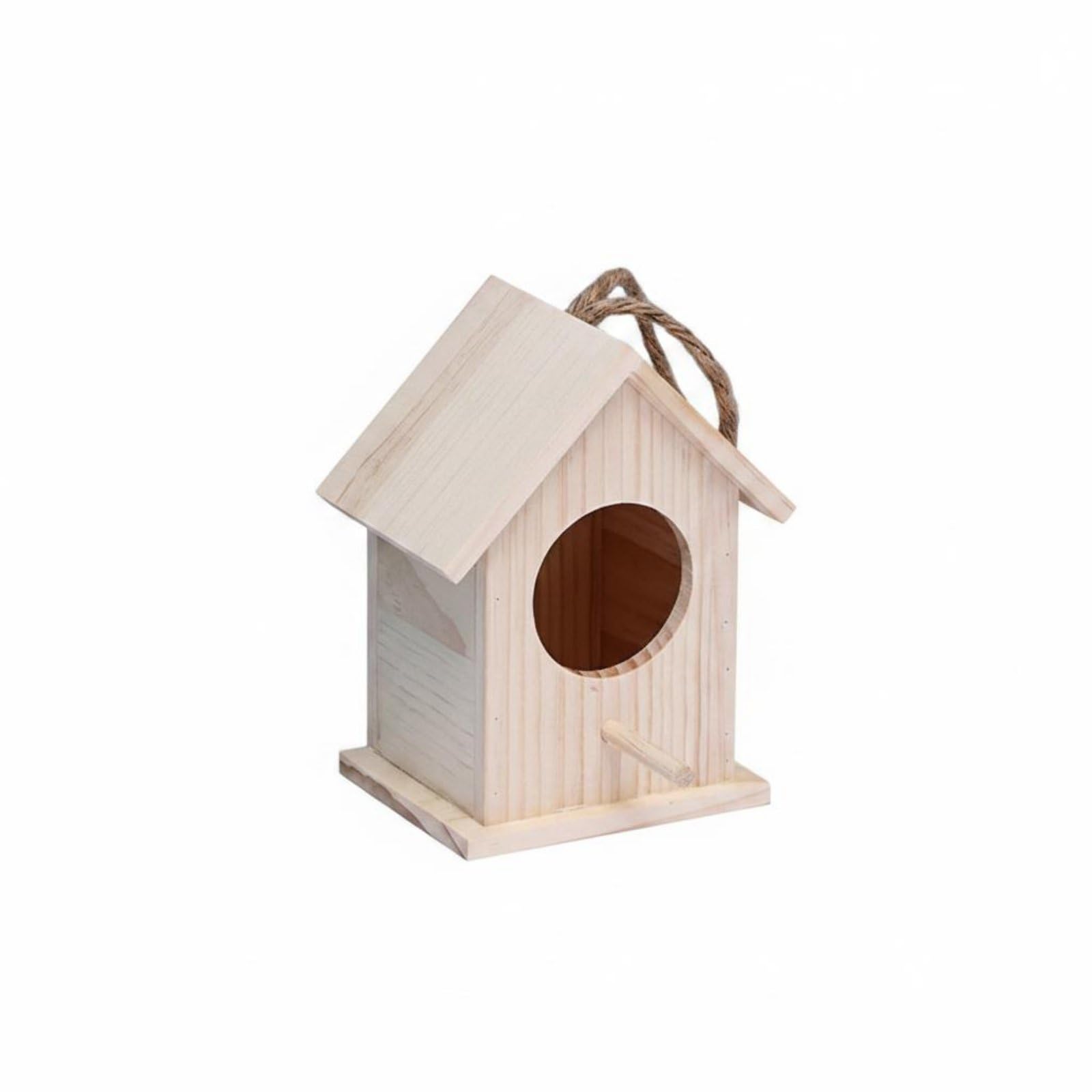 Parrot Breeding Box Large Space Parakeet Nesting Box Natural Wood Bird Mating House for Budgies, Lovebirds, Enclosure, Mini-image-49