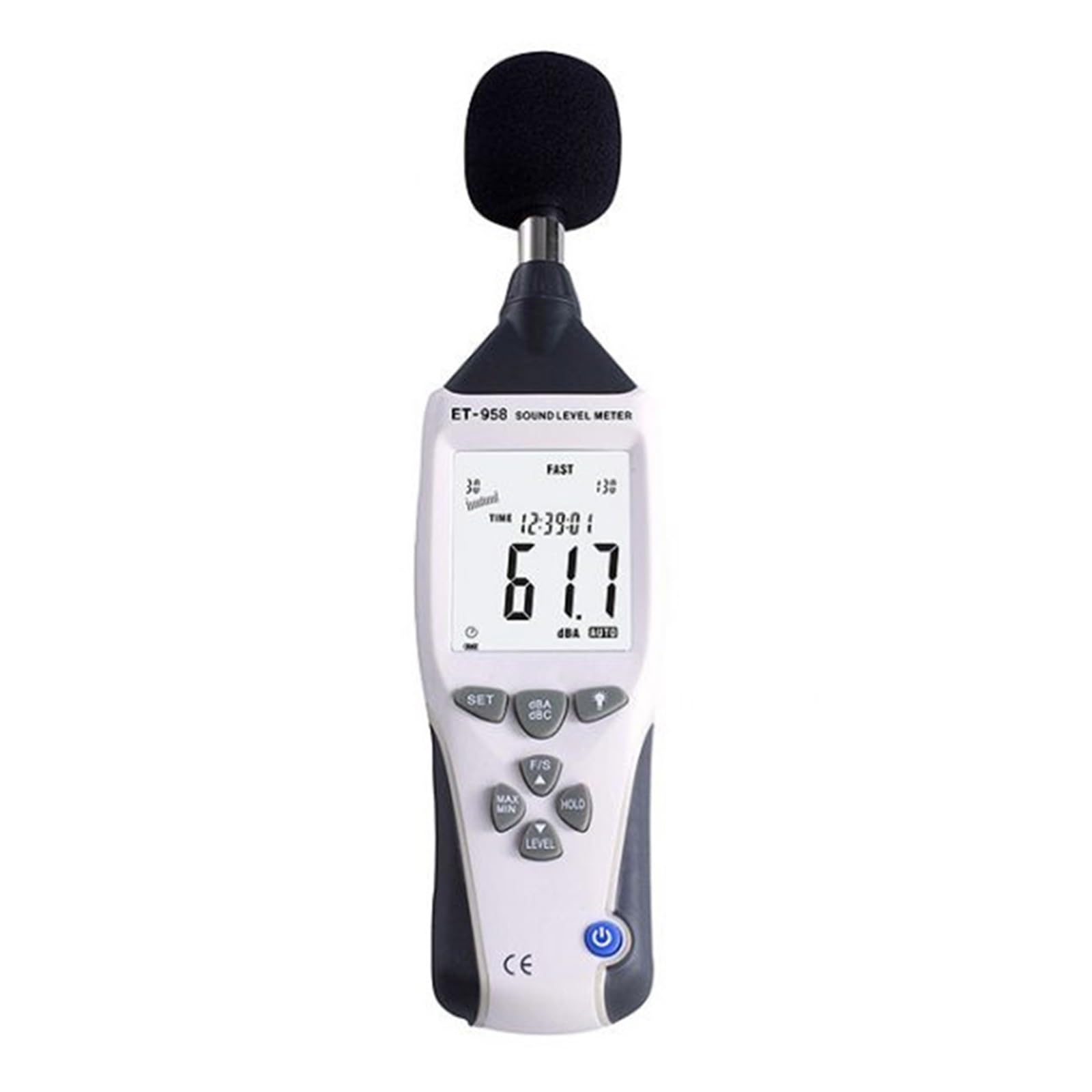 Fonometro Digitale Fonometro con registratore Dati Tester Db Decibel interfaccia USB e retroilluminazione LCD Automatica Tester del Livello di Rumore Decibel