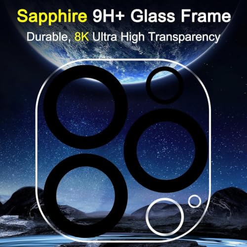 Image of Ferilinso Camera Lens Protector for iPhone 13 Pro /13 Pro Max,Tempered Glass
