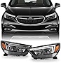 AKKON - For 2017-2022 Buick Encore LED Light Tube DRL Headlights - Left & Right Pair Replacement